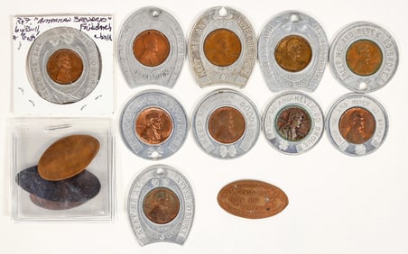 Northern California Encased Pennies (10) [198252]