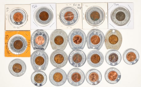 Southern California Encased Penny Collection (24) [198250]