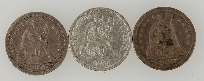 Seated Liberty Dimes (3) [197767]