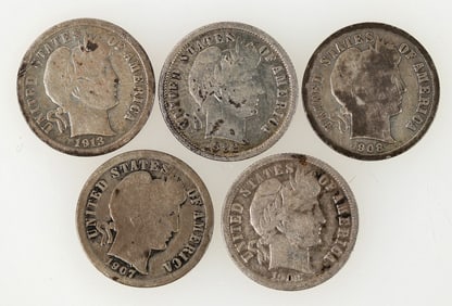 Barber Dimes (5) [197766]