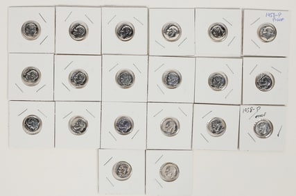 Proof 1958 Roosevelt Dimes (20) [197832]