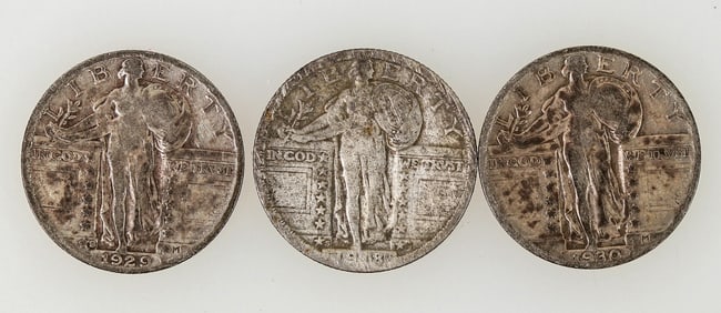 Standing Liberty Quarters (3) [197841]
