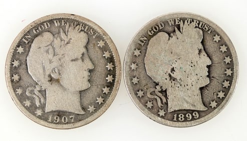 Barber Half Dollars (2) [197837]