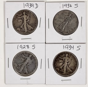Walking Liberty Half Dollars (4) [197831]