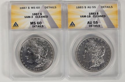 Morgan Dollars ANACS Certified (2) [197749]