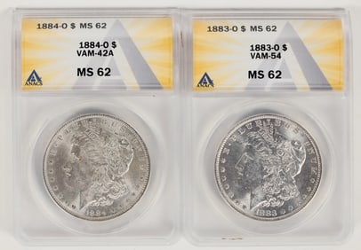 Morgan Dollars MS 62 (2) [198241]
