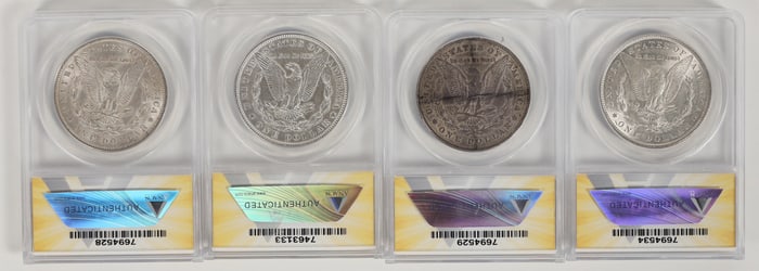 Morgan Dollars: AU (4) [197753]