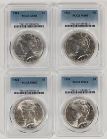 Peace Dollars 1924 (4) [197759]