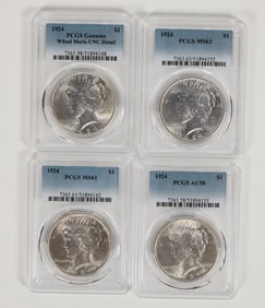 Peace Dollars 1924 (4) [197761]
