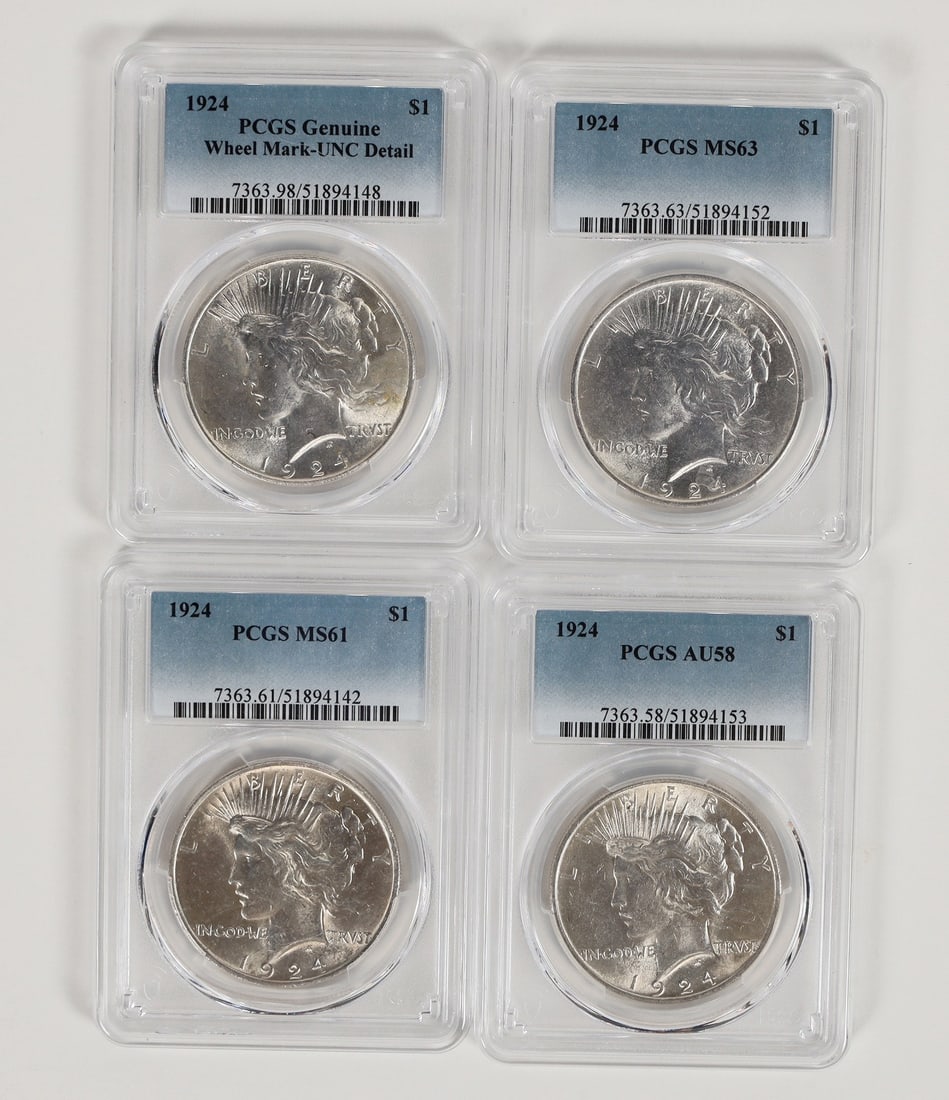 Peace Dollars 1924 (4) [197761] (1 of 2)