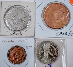 Canadian Tokens/Medals (4) [195759]