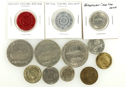 Cruise Line Commemorative Coins (12) [196014]
