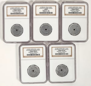 Schumate's Home Bakery Tokens (5) [197324]