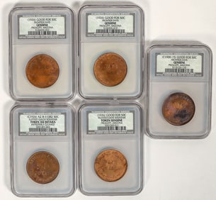 Slippery Gulch Tokens (5) [197137]