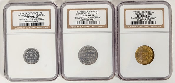 Bakersfield Certified Tokens (3) [197144]