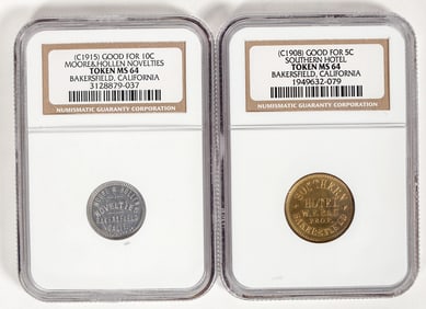 Southern Hotel/Moore & Hollen Novelties Tokens [197132]
