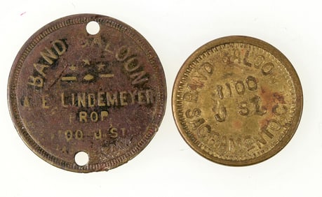 Band Saloon Tokens (2 different) [198260]