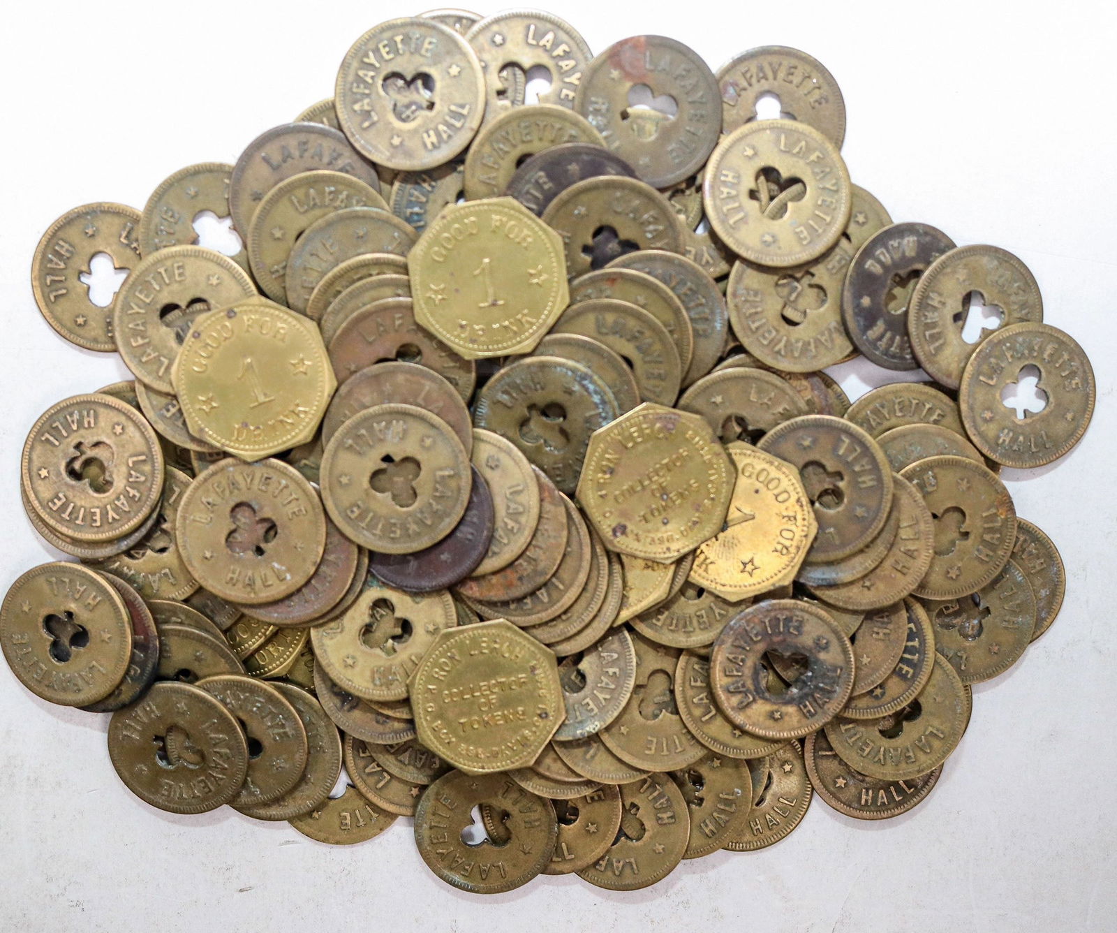 Lafayette Hall/ Ron Lerch Token Hoard (about 120) [195180] (1 of 1)