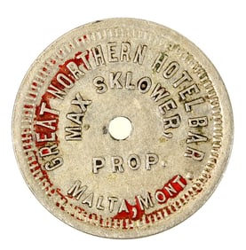 Great Northern Hotel Bar Token, Malta, Montana [197727]
