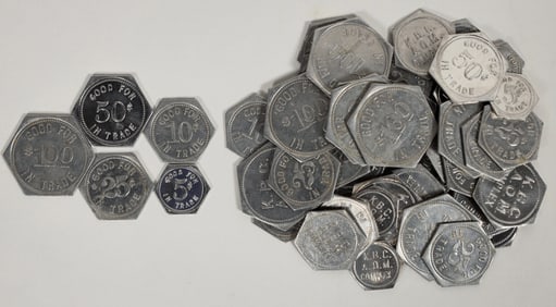 Kanto Base Command Airmen's Open Mess Tokens (5 denominations) [197331]