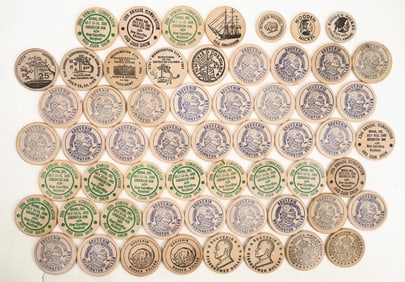 Wooden Nickels, Large Size (58) [195631]