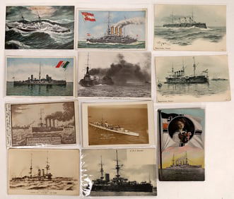 Foreign Battleships Postcards - 10 [199689]