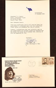 Philatelic Letter & Cover Signed by Admiral J.L. Abbot [187324]