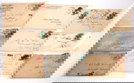 Covers, PC - DPOs, NY & CT, c1863-1905 (9) [187356]