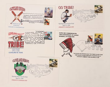 Cleveland Indian Opening Day Covers (5) [187044]