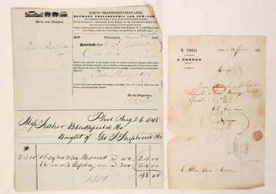 Stampless Folded Letter Cover Pair [189310]