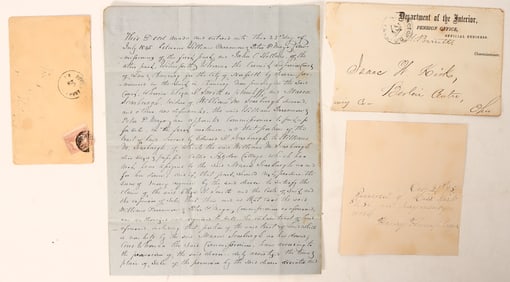 Mail group, 3 early postmarks 1846, 1869, 1895 [188346]