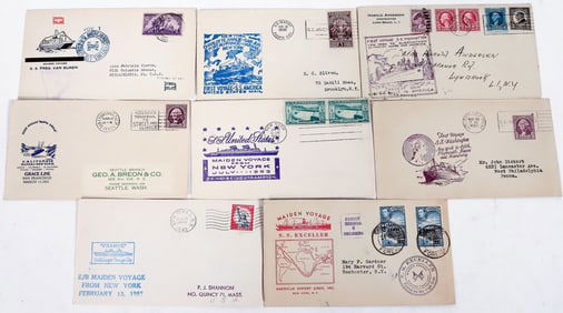 US Comm. Covers-1st Voyage, 9 [186925]