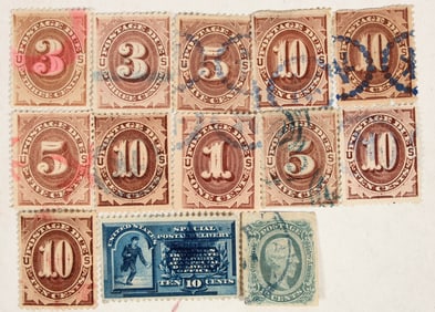Postage Due & Confederate Stamps (13) [199868]
