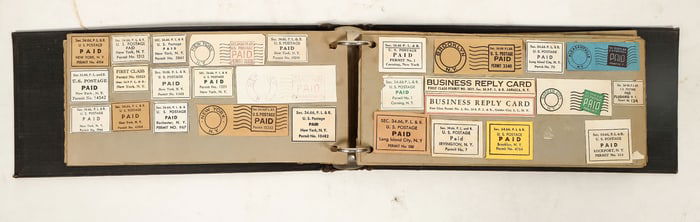 Cut Square Permit Postage Album [190917]