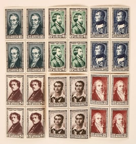 France Scott 258-263 Mint Blocks of 4 [190585]