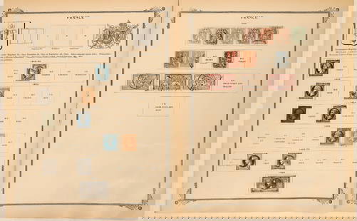 Postage Stamps - France (52) c1850-1900 [190309]: Early postage stamps from France (52), c1850-1900. Includes: French offices in Levant (4); French offices in Egypt, Alexandria (1); French offices in Morocco (3); and French offices in Zanzibar (1); a