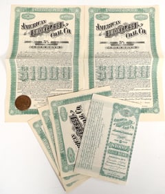American Smokeless Coal Co. Stocks, 1904 [195001]