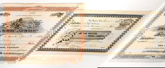 California Mining Stock Pair, 1899-1903 [190775]