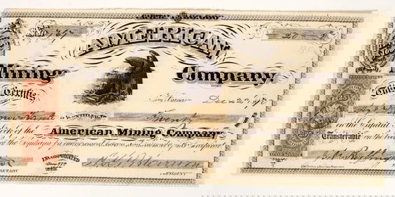 American Mining Company Stock Certificate [199771]