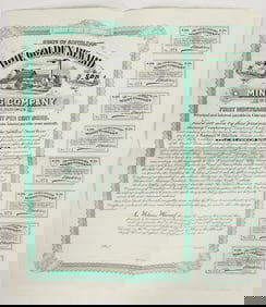 Golden Reward Mining Company of Deadwood, South Dakota $500 Bond [197641]