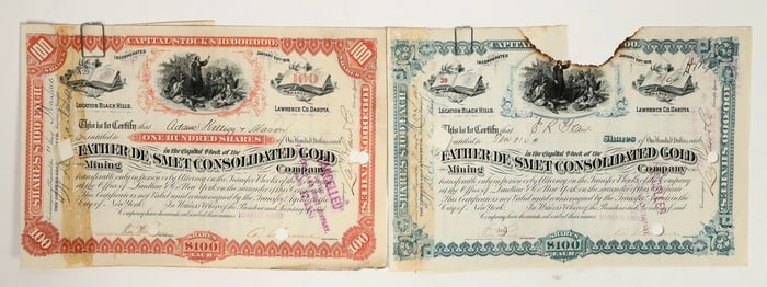 Father De Smet Consolidated Gold Company Stock Pair [197644]