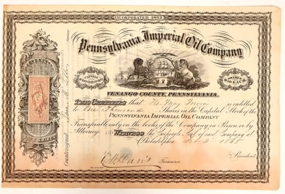Pennsylvania Imperial Oil Co. Stock [191391]