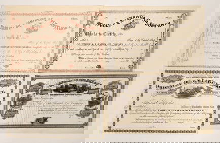 Oil Stocks, 4 Unissued [191690]