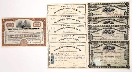 Oil Equipment Stock Grab Bag, 1872-1929 [192563]