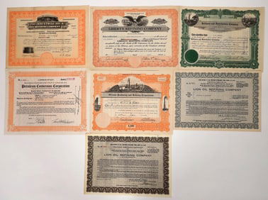 Oil Refinery Company Stocks, 1918-1939 [192658]