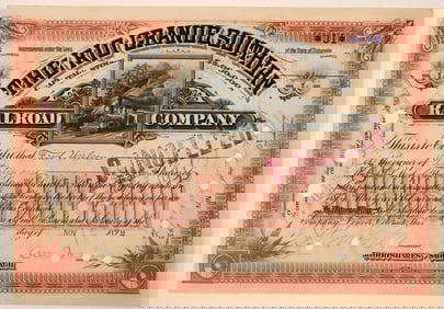 The Rio Grande Southern Railroad Co. Stock Signed by Otto Mears [199668]