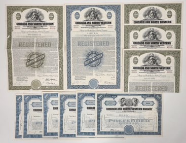 Chicago and North Western RR Stocks & Bonds, 10, 1939-60 [192589]