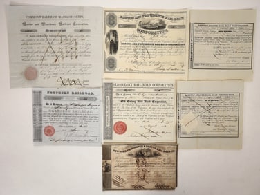 Massachusetts Railroad Stocks, 1837-1849 [192654]