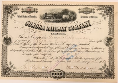 Sonora Railway Company Stock [199650]