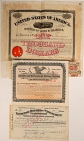 Railroads of New York, Georgia and Iowa Bonds & Stock [199683]